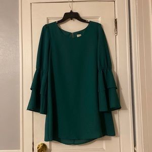 Emerald green A New Day mini dress.